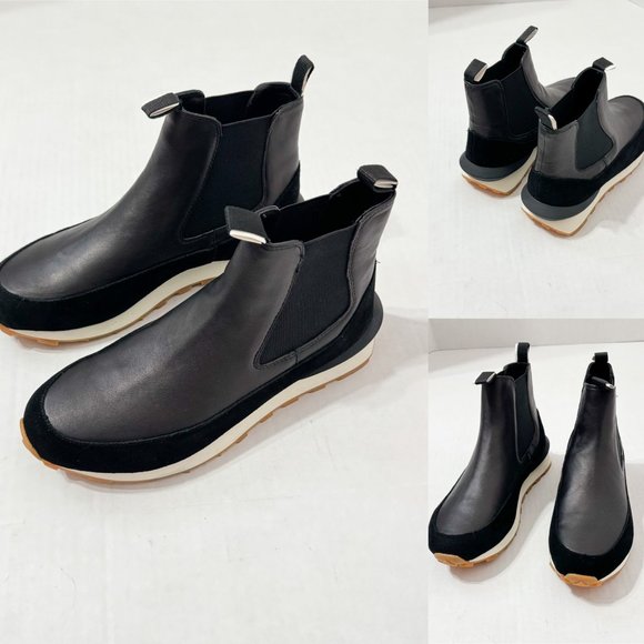 J/Slides NYC NWB Sz 8 Black Leather Eloise Sneaker Bootie - Picture 10 of 10